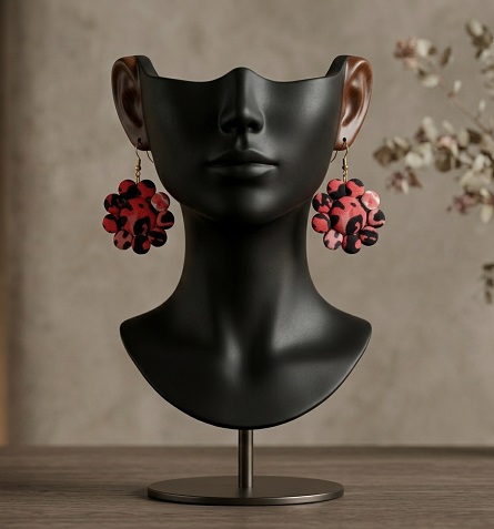 The Red Cat earrings_313